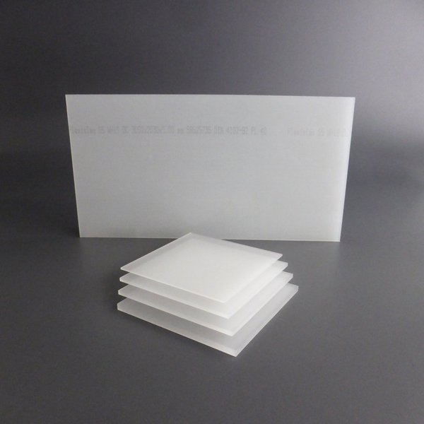 Acrylglas / PLEXIGLAS ® - Zuschnitt "Snow" 3-10mm weiß satiniert